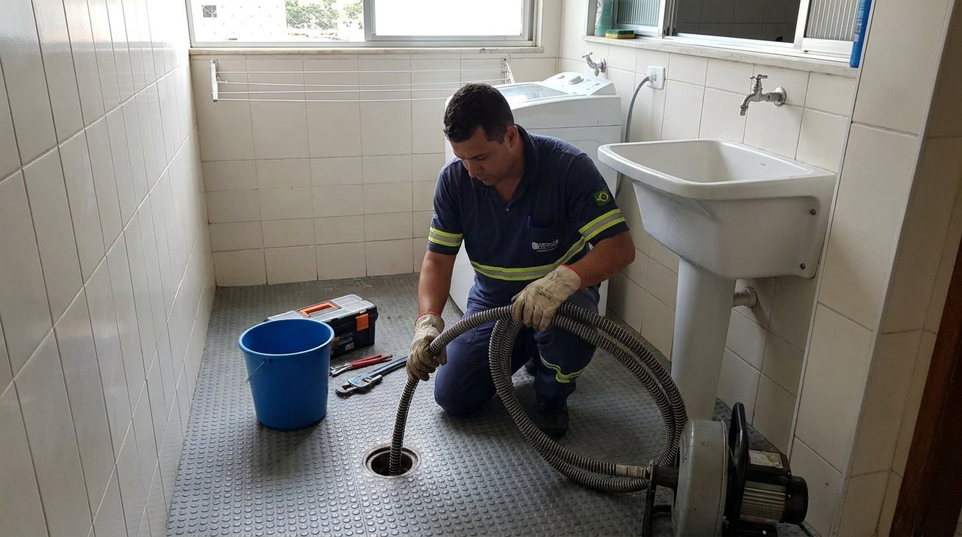 Desobstrução na Cozinha em Campo Grande‑MS